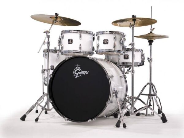 Bateria Acustica Gretsch Energy Blanca 5 Piezas